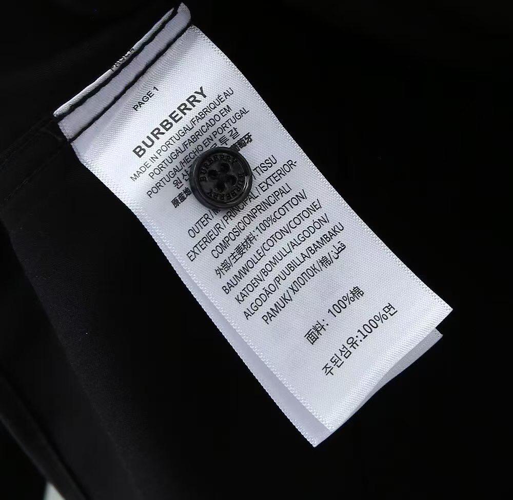 Burberry - Black Cotton Shirt with Iconic Stripe & Logo Cuff