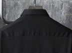 Burberry - Black Cotton Shirt with Iconic Stripe & Logo Cuff