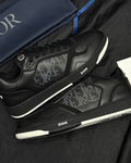 Dior - B27 Low-Top Sneaker - Black Smooth Calfskin & Oblique Galaxy Leather