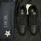 Dior - B27 Low-Top Sneaker - Black Smooth Calfskin & Oblique Galaxy Leather