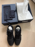 Dior - B27 Low-Top Sneaker - Black Smooth Calfskin & Oblique Galaxy Leather