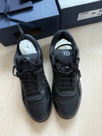 Dior - B27 Low-Top Sneaker - Black Smooth Calfskin & Oblique Galaxy Leather