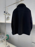 Brunello Cucinelli - Shearling-Trimmed Wool Aviator Jacket in Black