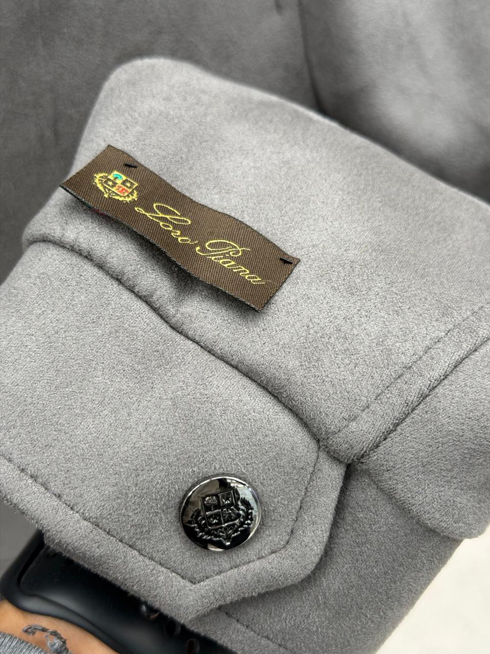 Loro Piana - Soft Suede Zip-Front Field Jacket - Dove Grey