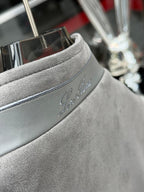 Loro Piana - Soft Suede Zip-Front Field Jacket - Dove Grey