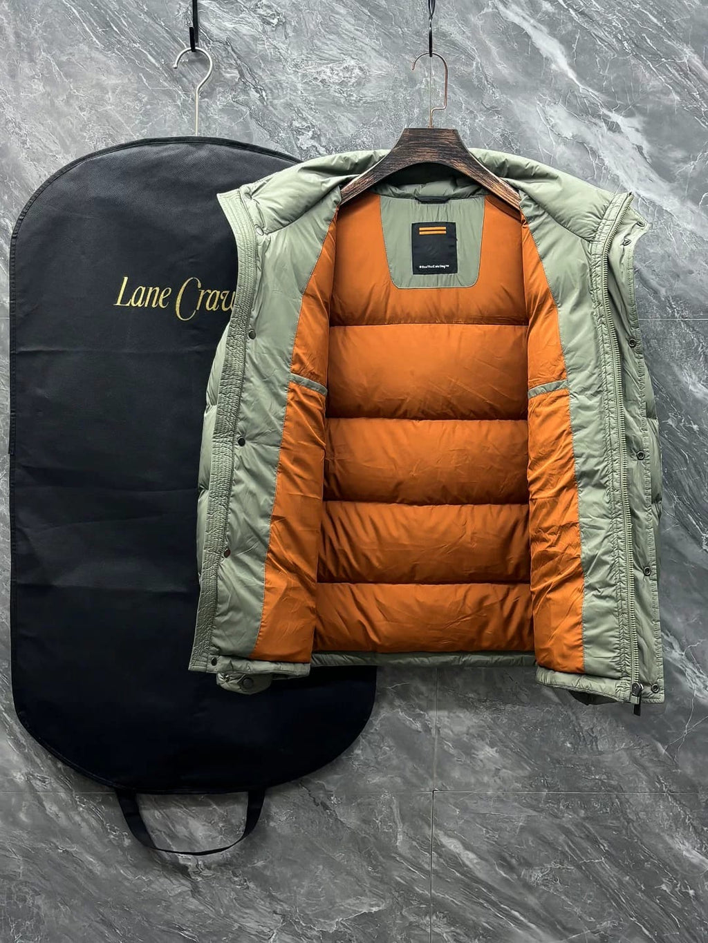 Zegna - Sage Green Hooded Down Puffer Jacket
