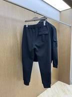 Loro Piana - Crest-Embroidered Half-Zip Cargo Tracksuit Set - Black
