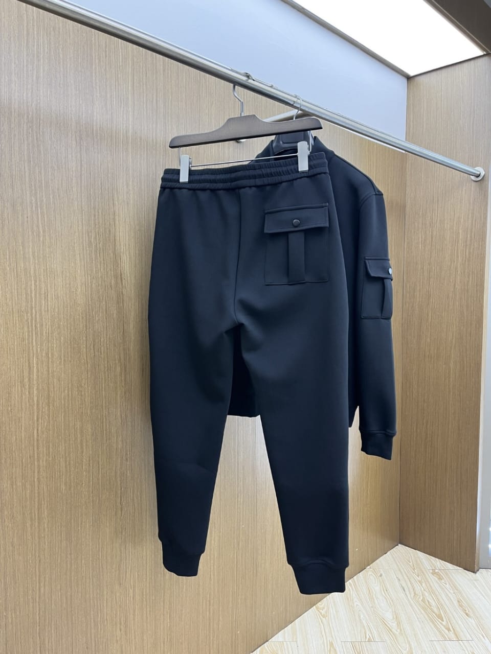 Loro Piana - Crest-Embroidered Half-Zip Cargo Tracksuit Set - Black