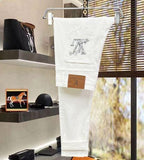 Louis Vuitton - Embellished Monogram White Denim Jeans