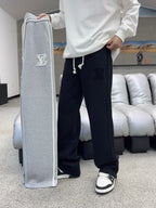 Louis Vuitton - Tonal Monogram Patch Sweatpants – Black