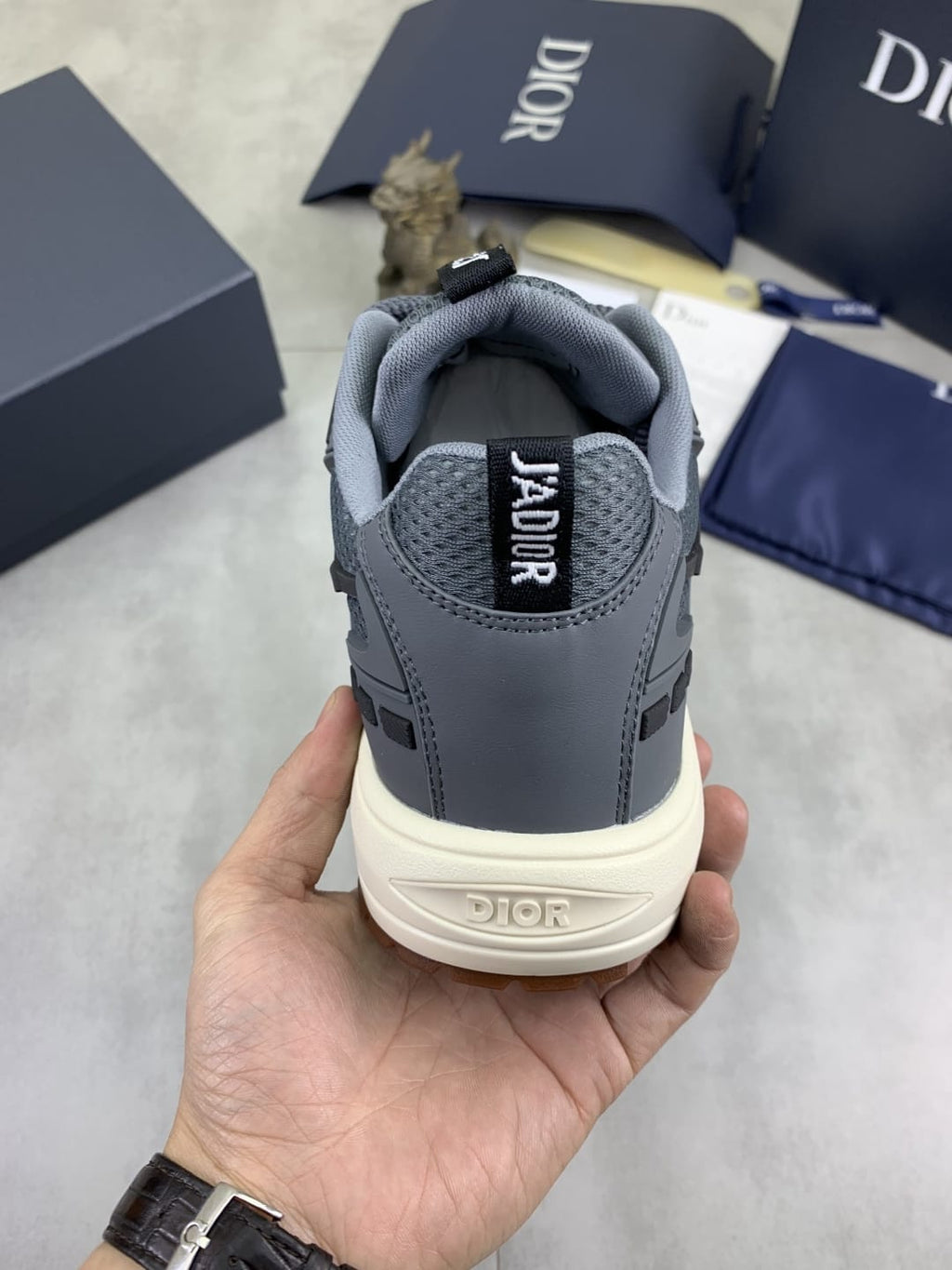 Dior B30 Sneaker – Grey Technical Mesh and Fabric
