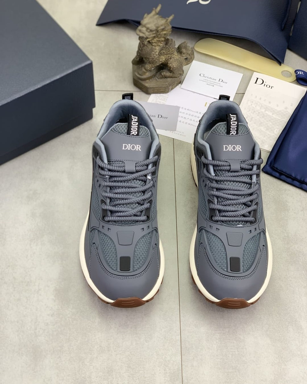 Dior B30 Sneaker – Grey Technical Mesh and Fabric