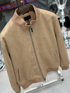 Tom Ford Suede Bomber Jacket - Camel