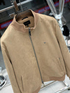 Tom Ford Suede Bomber Jacket - Camel
