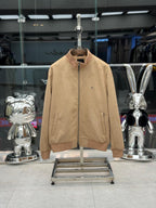 Tom Ford Suede Bomber Jacket - Camel