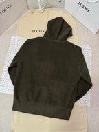 Loewe - Anagram Zip-Up Hoodie in Dark Olive Green