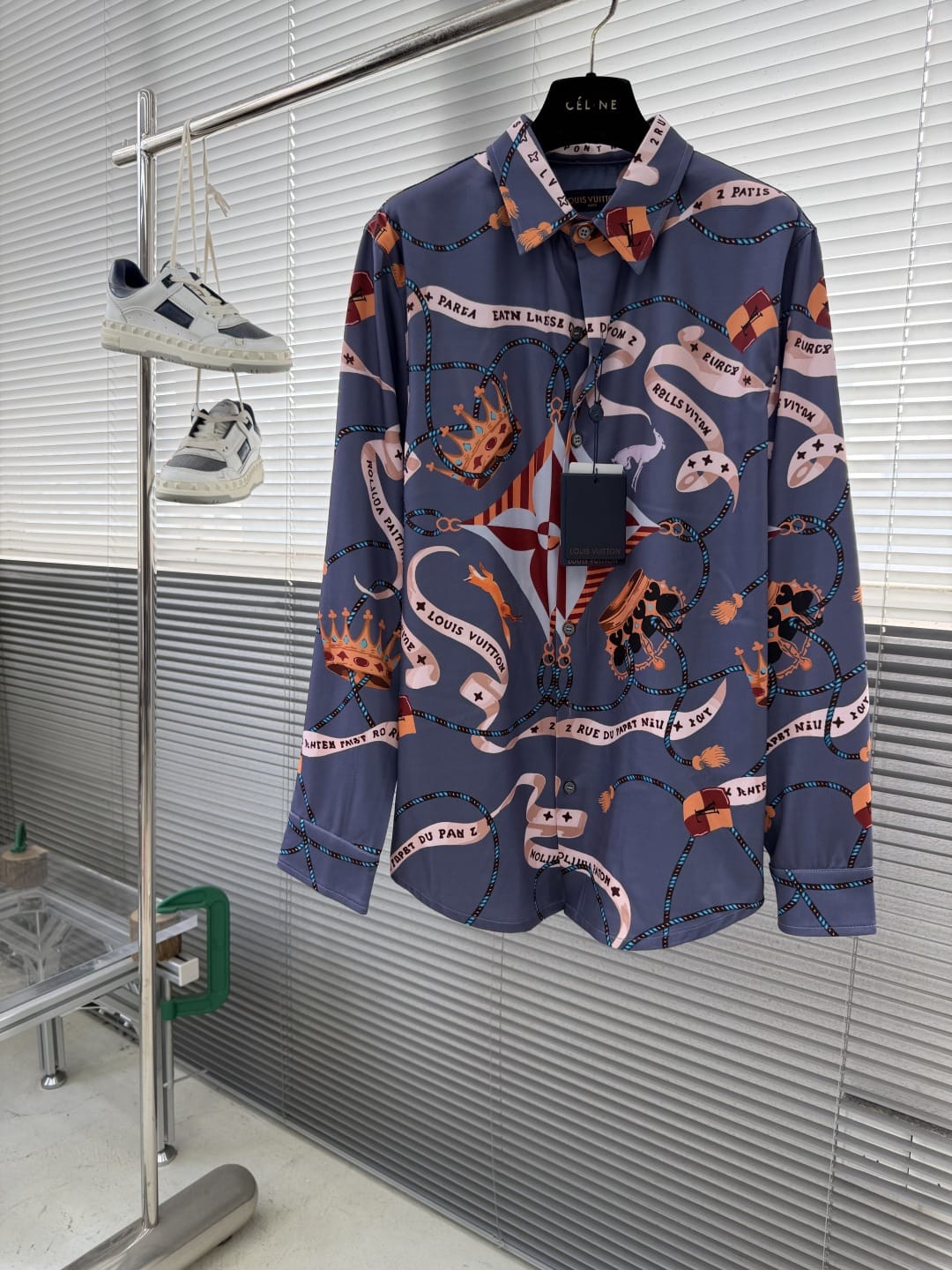 Louis Vuitton - "Rue du Pont Neuf" Regal Print Silk-Blend Shirt