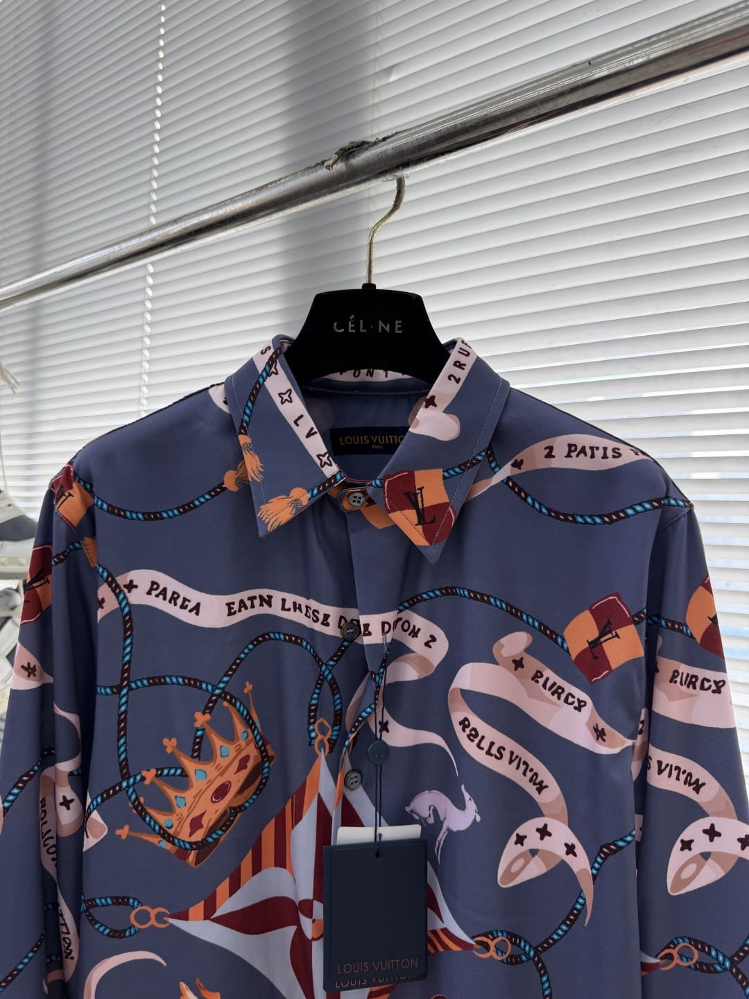 Louis Vuitton - "Rue du Pont Neuf" Regal Print Silk-Blend Shirt