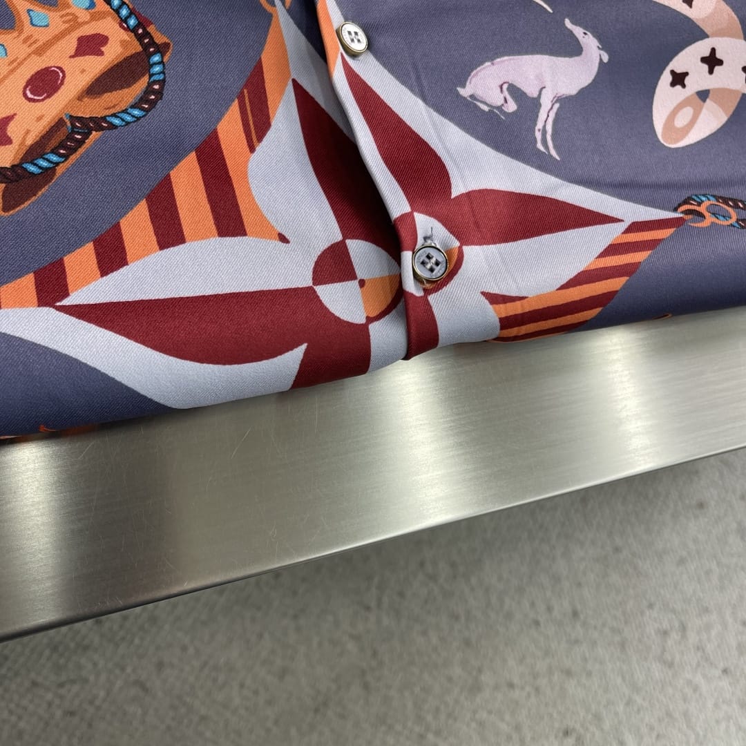 Louis Vuitton - "Rue du Pont Neuf" Regal Print Silk-Blend Shirt