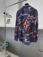 Louis Vuitton - "Rue du Pont Neuf" Regal Print Silk-Blend Shirt