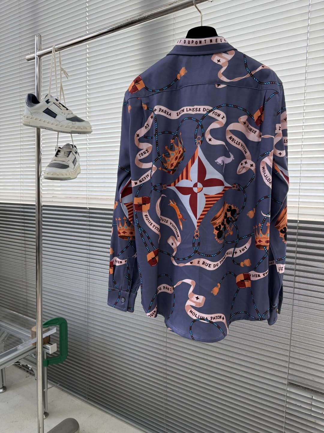 Louis Vuitton - "Rue du Pont Neuf" Regal Print Silk-Blend Shirt