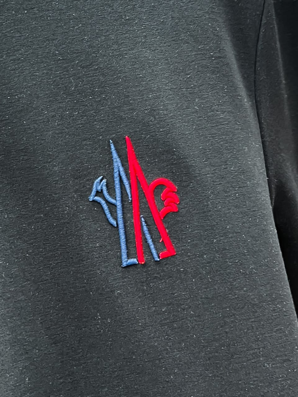 Moncler Tricolor Logo Crewneck Sweatshirt - Black