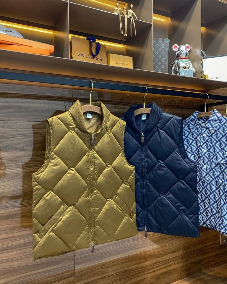 Berluti - Diamond Quilted Zip-Up Vest - Golden Bronze