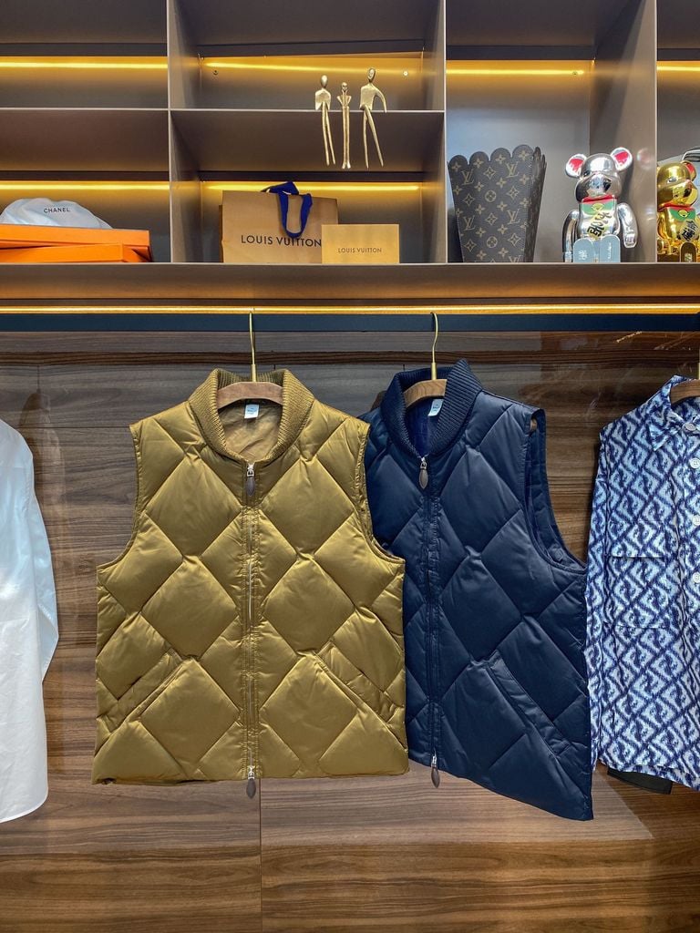 Berluti - Diamond Quilted Zip-Up Vest - Golden Bronze