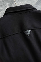 Bottega Veneta - Long-Sleeve Shirt with Intrecciato Leather Pocket Detail