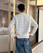Loewe - Anagram Knit Crewneck Sweater with Leather Patch