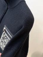 Loewe - Black Quarter-Zip Knit Sweater with Anagram Pocket