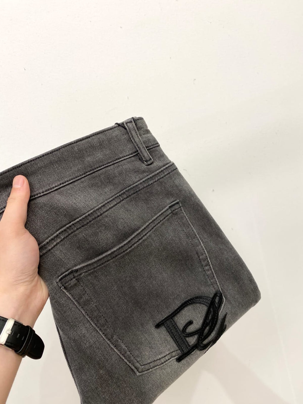 Dolce & Gabbana - Slim-Fit Faded Grey Denim Jeans
