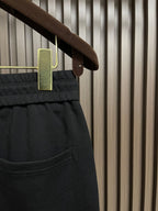 Miu Miu - Relaxed Wide-Leg Black Joggers