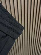Miu Miu - Relaxed Wide-Leg Black Joggers