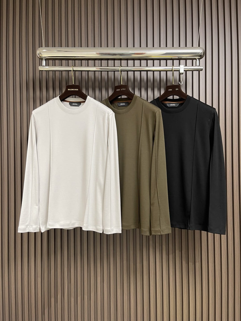 Zegna - Premium Cotton Long-Sleeve T-Shirt