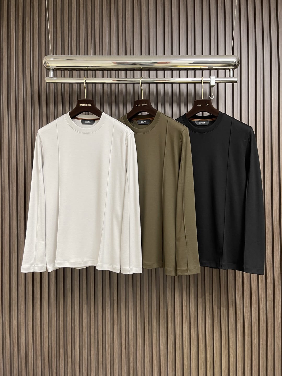 Zegna - Premium Cotton Long-Sleeve T-Shirt
