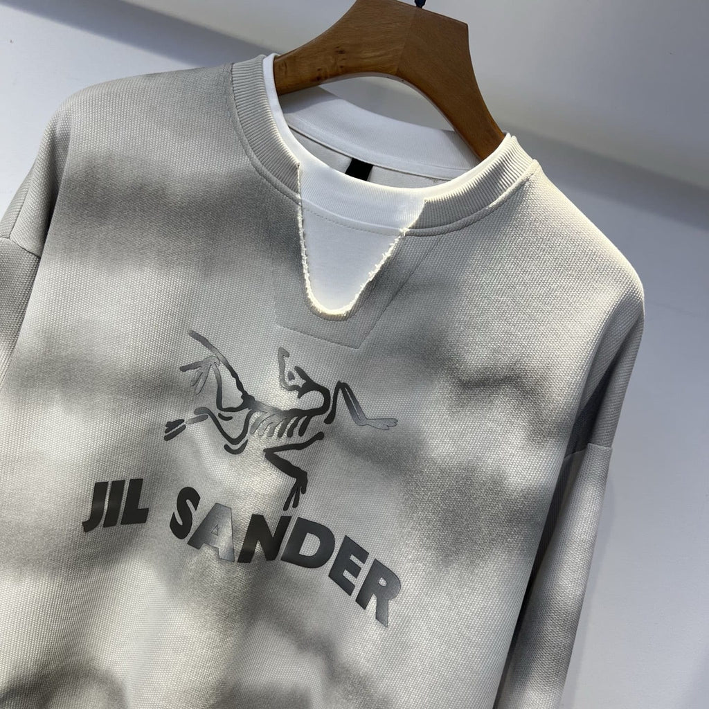 Arc'teryx x Jil Sander - Tie-Dye Skeleton Logo Layered Sweatshirt