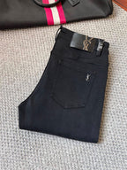 Saint Laurent YSL - Washed Black Slim-Fit Denim Jeans
