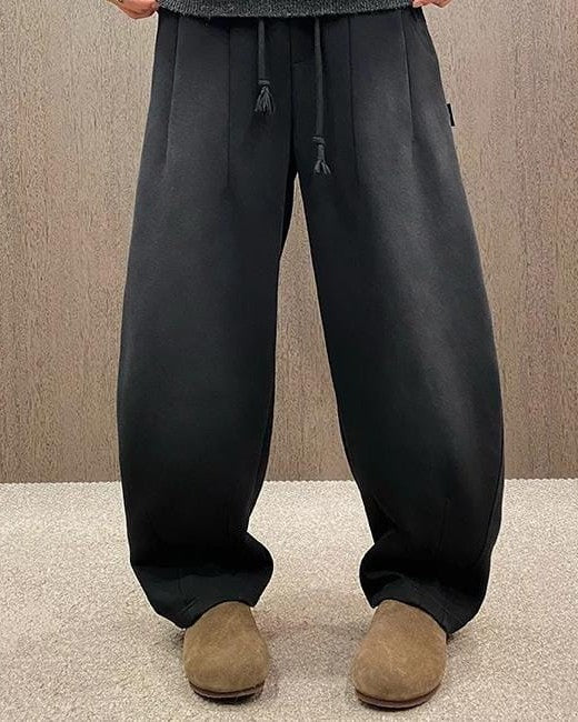 Maison Margiela - Faded Black Oversized Wide-Leg Sweatpants
