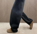 Maison Margiela - Faded Black Oversized Wide-Leg Sweatpants