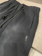 Maison Margiela - Faded Black Oversized Wide-Leg Sweatpants