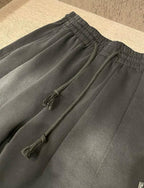 Maison Margiela - Faded Black Oversized Wide-Leg Sweatpants