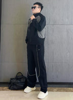 Alo Technical Panel Black Tracksuit Set