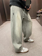 Maison Margiela - Grey Faded Oversized Wide-Leg Sweatpants