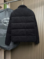 Prada - Black Wide-Wale Corduroy Puffer Jacket