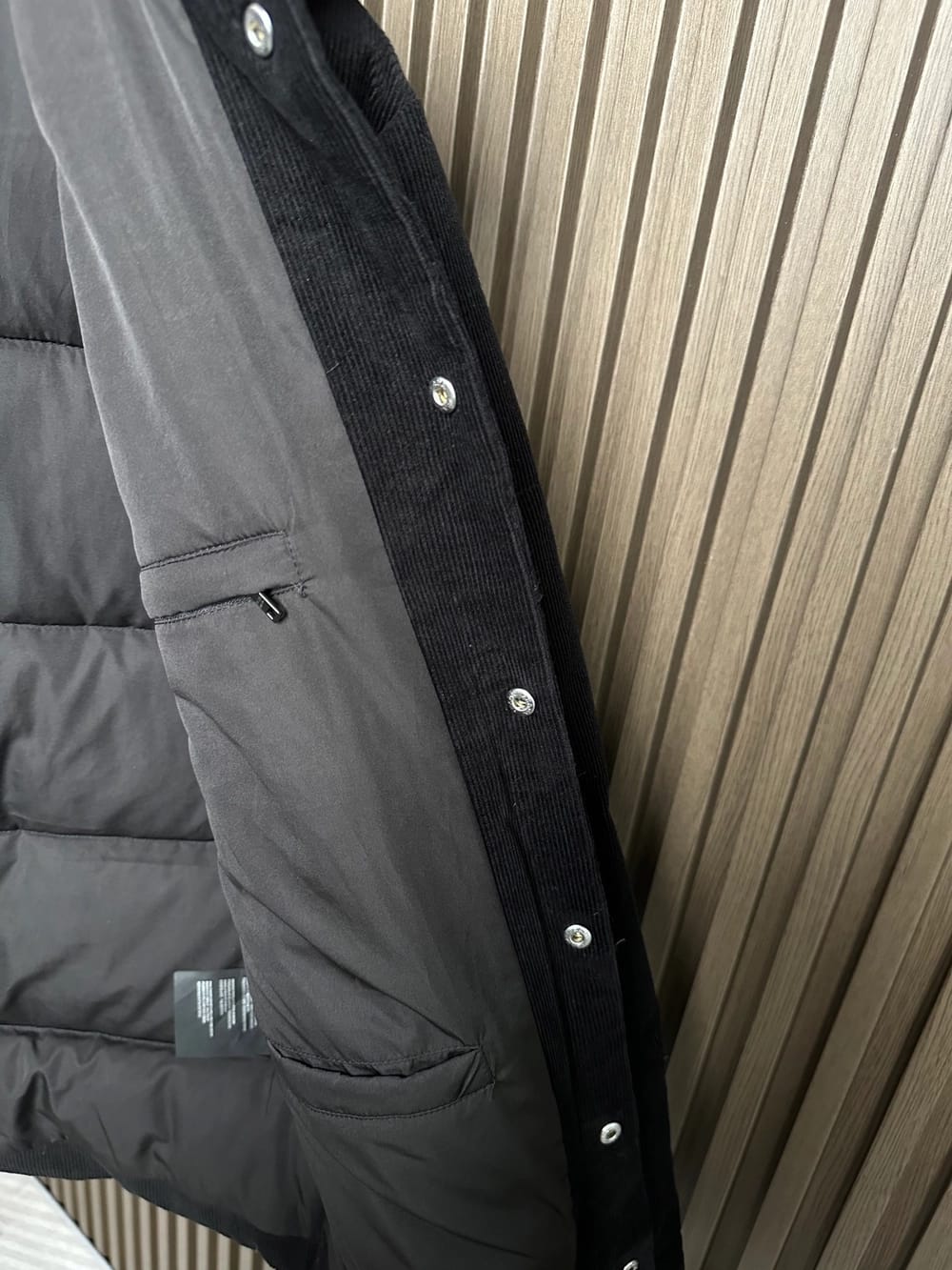 Prada - Black Wide-Wale Corduroy Puffer Jacket