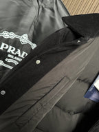 Prada - Black Wide-Wale Corduroy Puffer Jacket