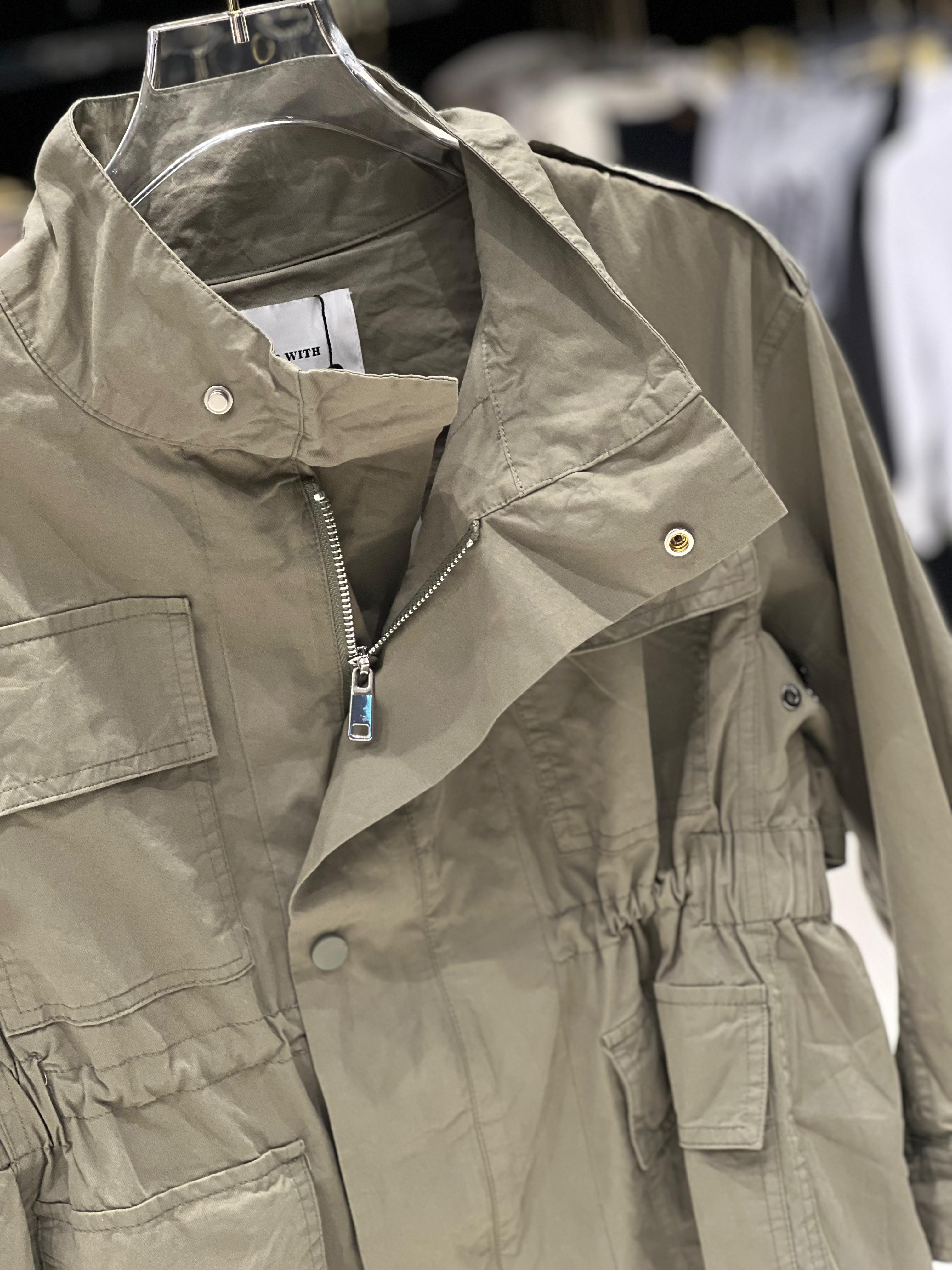 Burberry Kids - Cotton Canvas Utility Jacket - Olive Green