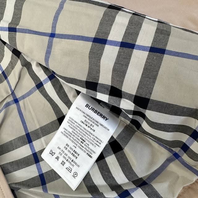 Burberry - Kids Honey Beige Cotton Gabardine Trench Coat with Vintage Check Lining