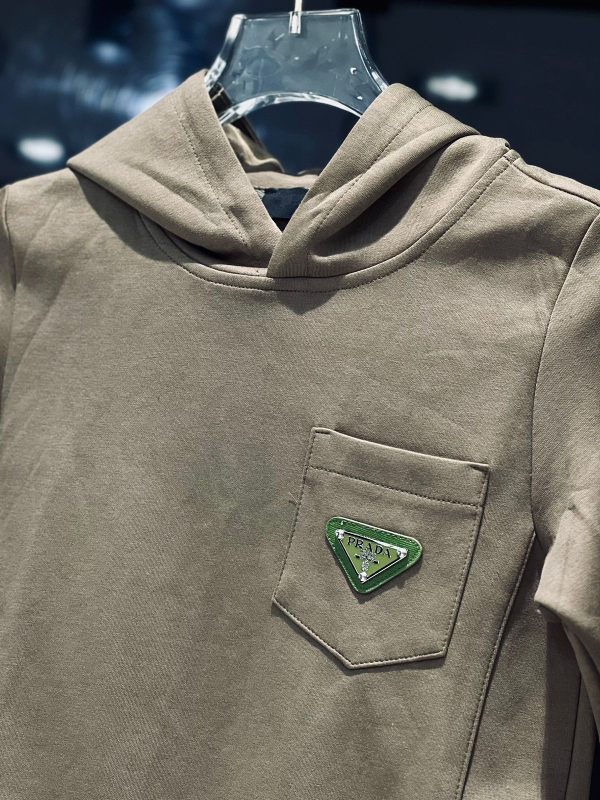 Prada - Kids' Camel Cotton Fleece Tracksuit Set - Signature Triangle Logo